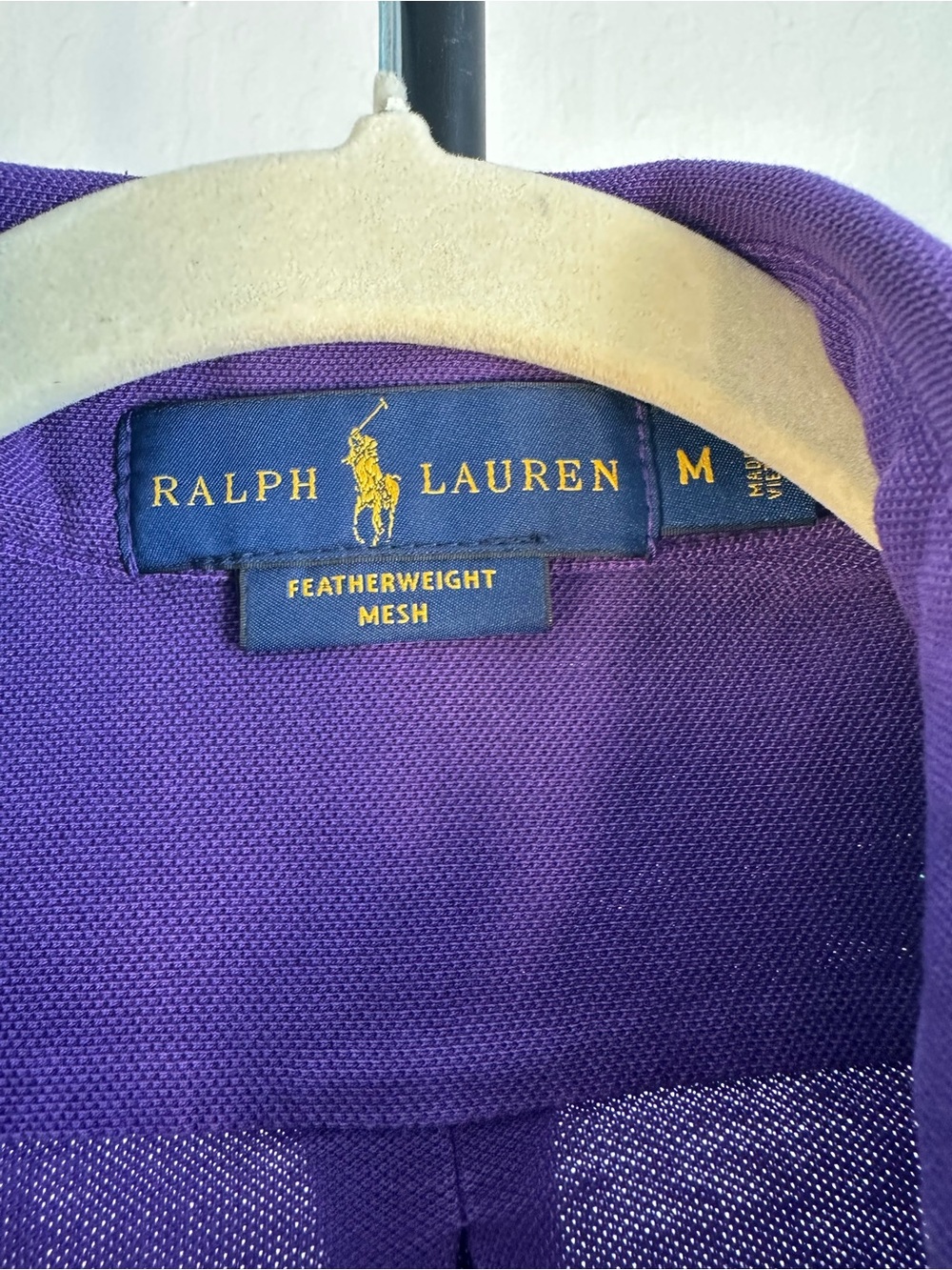Ralph Lauren Purple Button-Down Oxford Shirt with Green Pony - Picture 3 of 7